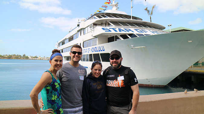 From left, Alisha Fleet, Mark Fleet Jr., Jessica Dittmer and Jeremy Dittmer vacationed together.