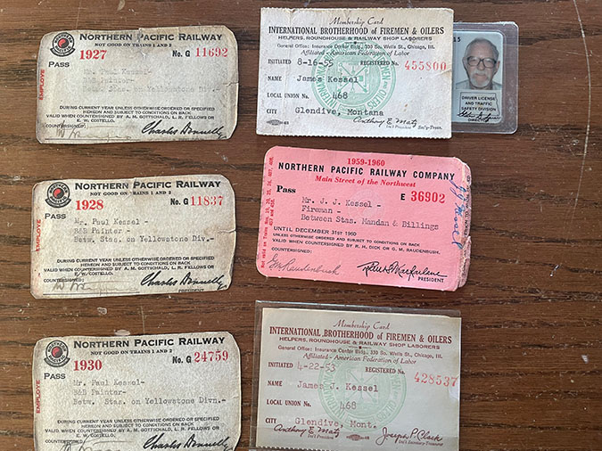  Jim Kessel’s union cards