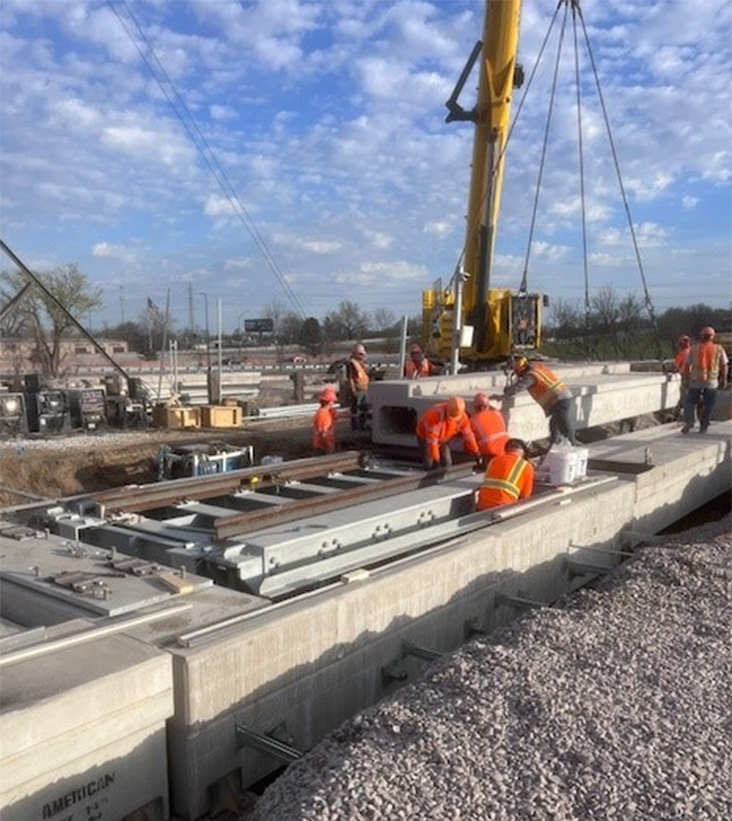 New scale being installed New scale being installed